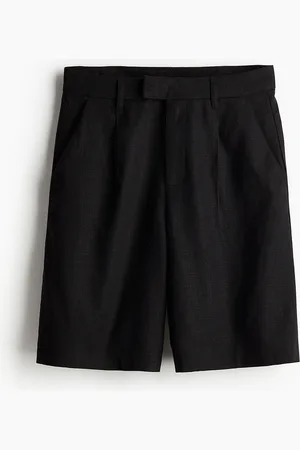 H&M Women Linen-Blend Tailored Shorts