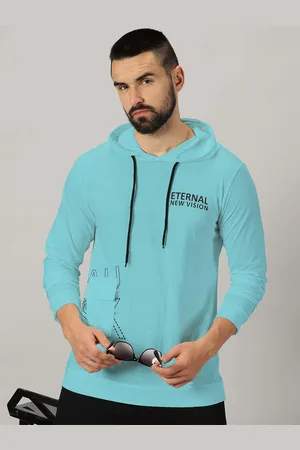 Ausk Typography Printed Long Sleeves Hooded Tshirt