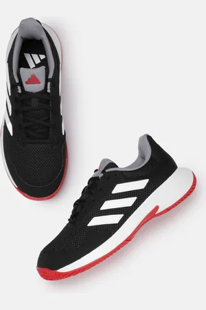 adidas Unisex Woven Design Round-Toe Game Spec 2 Tennis Shoes with Striped Detail