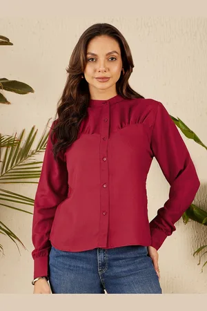 Rare Fashion Mandarin Collar Shirt Style Top