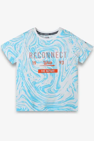 Ed-a-Mamma Boys Typography Printed Bio Finish T-shirt