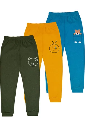 BAESD Infant Boys Pack Of 3 Cotton Mid Rise Joggers
