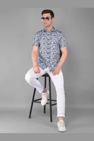 Cobb Men Slim Fit Floral Opaque Printed Casual Shirt