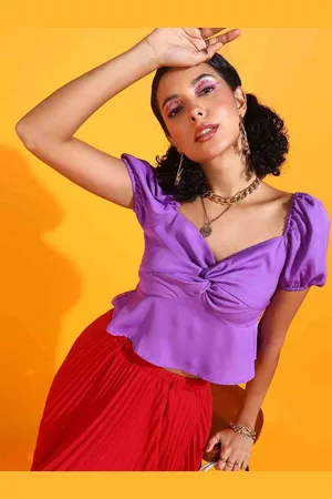 Rare Fashion Sweetheart Neck Twisted Top