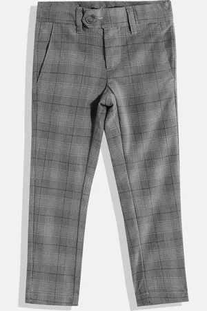 Indian Terrain Boys Checked Trousers