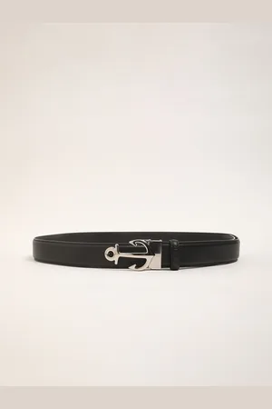 The Bear House Men Textured Leather Reversible Formal Belt