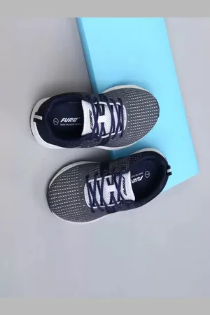 Red Chief Men Navy Blue Mesh Lace Up Running Non-Marking Shoes