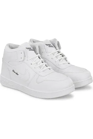 Birde Boys Perforations Mid Top Lightweight Sneakers
