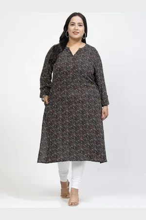 Pluss Women Ethnic Motifs Flared Sleeves Sequinned Kurta