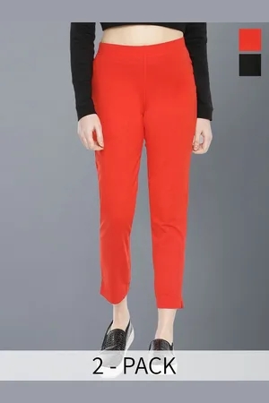 Dollar Missy Women Pack of 2 Relaxed Wrinkle Free Trousers