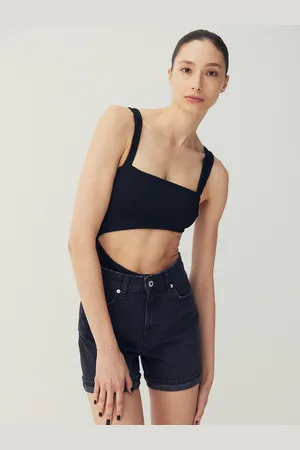 H&M Women Pure Cotton High Denim Shorts