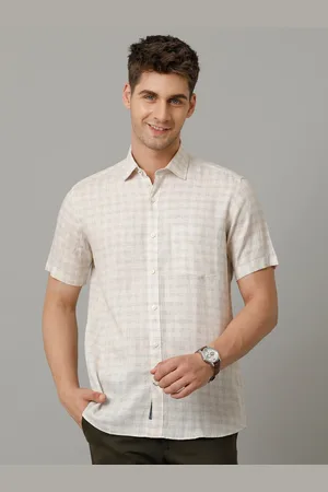 Linen Club Men Contemporary Opaque Checked Casual Shirt