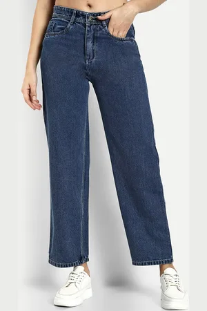Broadstar Women Smart Straight Fit High-Rise Jeans
