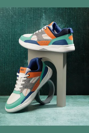 ID Men Colourblocked Vegan Leather Sneakers