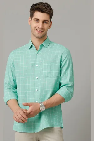 Linen Club Men Contemporary Opaque Checked Casual Shirt