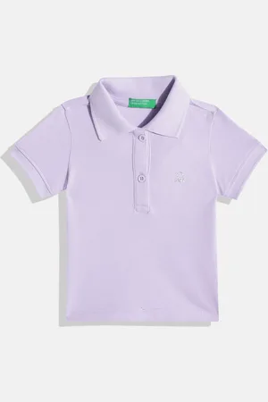 Benetton Girls Polo Collar T-shirt