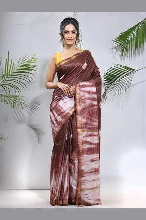 Charukriti Tie & Dye Zari Saree