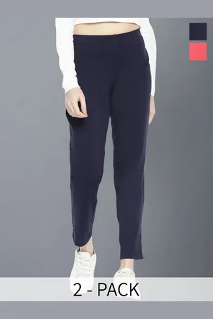 Dollar Missy Women Pack Of 2 Mid-Rise Relaxed Wrinkle Free Trousers