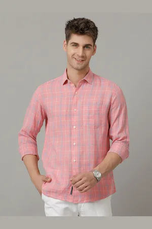 Linen Club Men Contemporary Tartan Checks Opaque Checked Casual Shirt