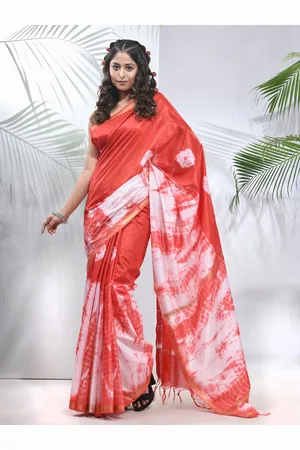 Charukriti Tie And Dye Zari Saree