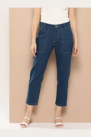 Chemistry Women Boyfriend Fit Stretchable Cropped Jeans