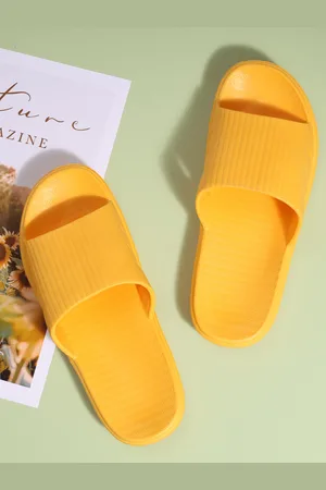 Mast & Harbour Mast Harbour Women Yellow Rubber Sliders