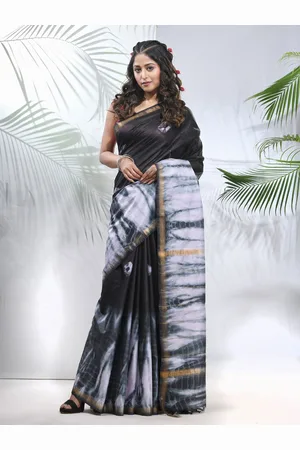 Charukriti Tie And Dye Zari Saree
