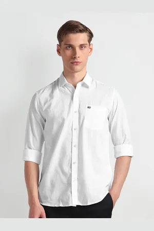 Arrow Slim Fit Spread Collar Long Sleeves Casual Shirt