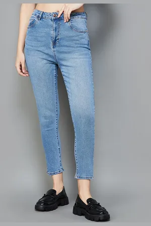 Lifestyle Women Skinny Fit Clean Look Heavy Fade Cotton Jeans