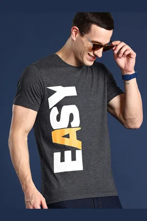 Mast & Harbour Men Typography Printed T-shirt