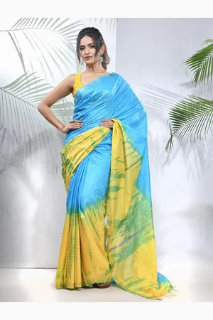 Charukriti Tie & Dye Zari Saree