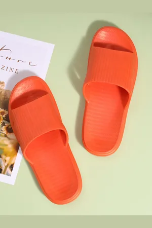 Mast & Harbour Women Coral Rubber Sliders