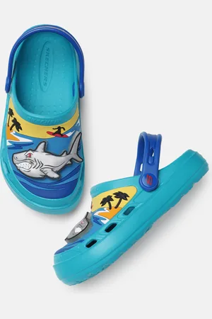 Skechers Boys Swifters II Illuminated Shark Clogs