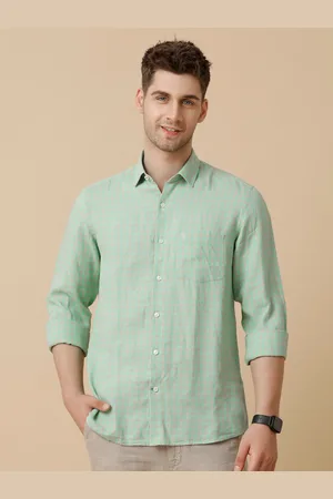 Linen Club Men Contemporary Opaque Checked Casual Shirt