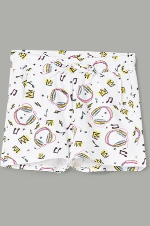 Lifestyle Girls Mid-Rise Conversational Printed Pure Cotton Shorts