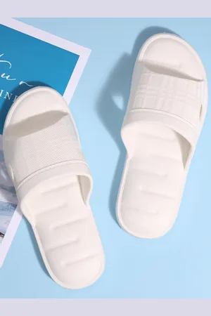 Mast & Harbour Mast Harbour Women White Open Toe Sliders