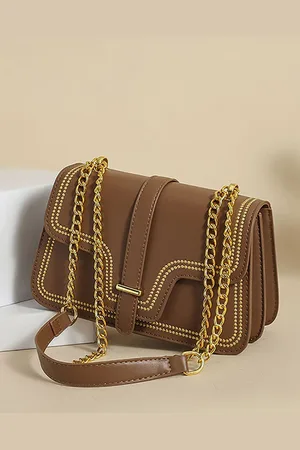 Styli Embellished Sling Bag with Chain