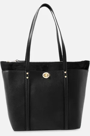 Accessorize London Women Faux Leather Maddox Tote Bag