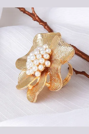 Joker & Witch Gold-Plated Beaded Finger Ring