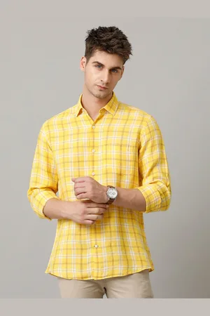 Linen Club Men Contemporary Tartan Checks Opaque Checked Casual Shirt
