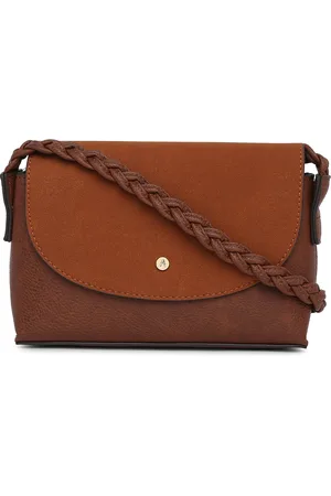 Accessorize London Women Faux Leather Pia Plaited Shoulder Bag