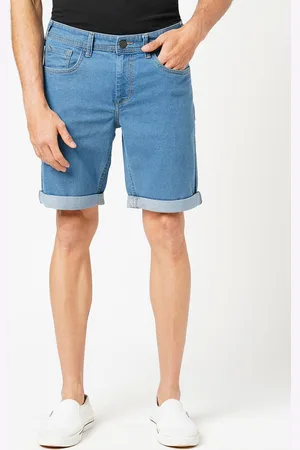 Mast & Harbour Men Slim Fit Low-Rise Denim Shorts