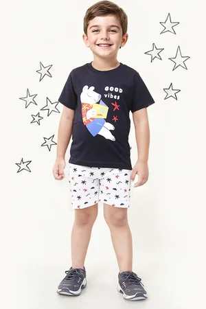Toonyport Boys Printed T-shirt with Shorts