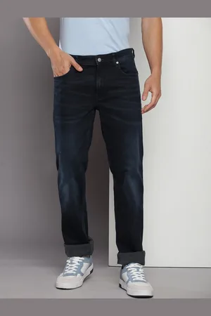 Calvin Klein Men Slim Fit Light Fade Stretchable Whiskers Jeans