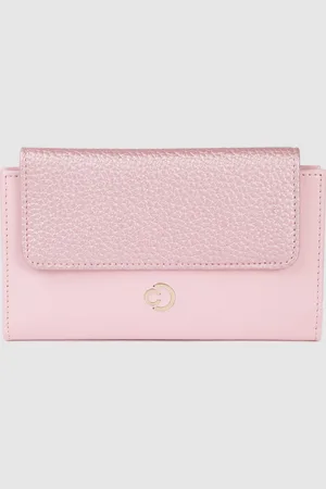Caprese Women Solid Three Fold Wallet
