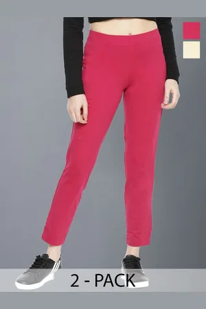 Dollar Missy Women Pack of 2 Relaxed Wrinkle Free Trousers