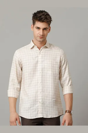 Linen Club Men Contemporary Opaque Checked Casual Shirt