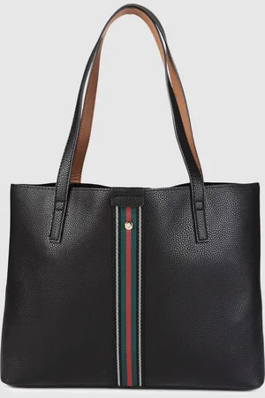 Accessorize London Women Faux Leather Cambridge Tote Bag