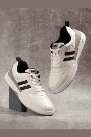 ID Men Round Toe Vegan Leather Lace-Ups Sneakers