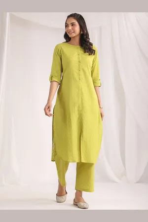 Janasya Women Cotton Jacquard Co-ord Set